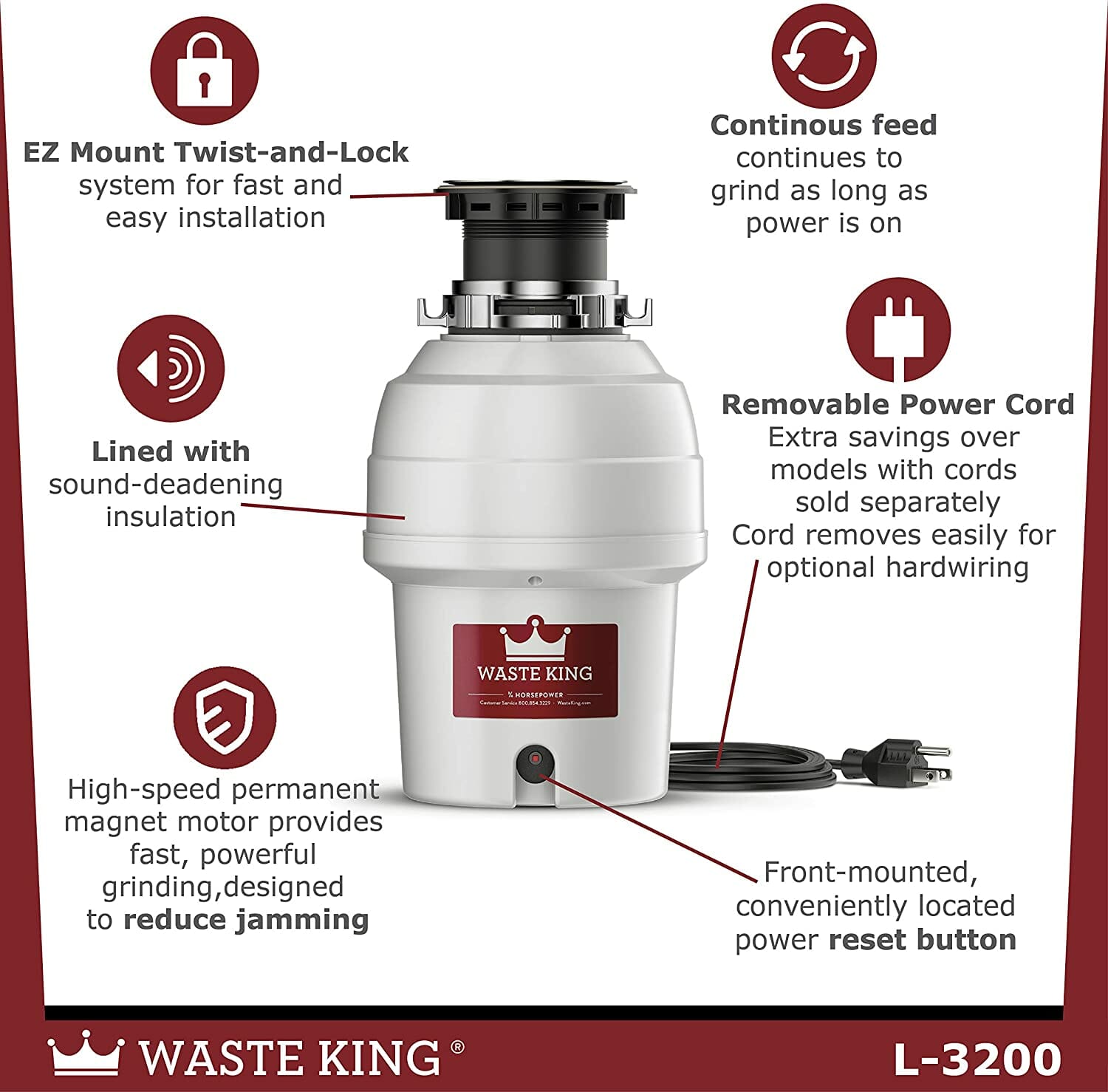 Waste King Legend Series L3200 Garbage Disposal (2021 Review)